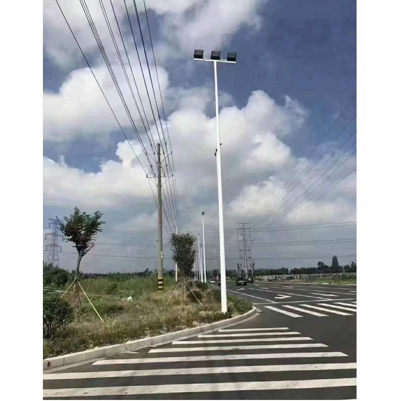 New Rural 6-Meter LED Solar Street Lamp Factory, Outdoor Waterproof Courtyard Lamp Project, Lighting High Pole Lamp Street Lamp Factory