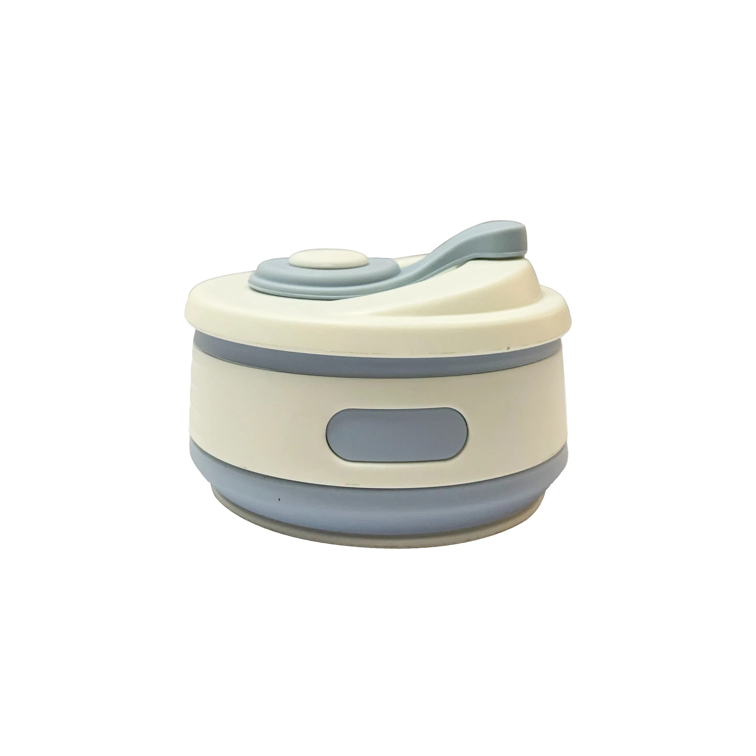 Складная силиконовая кружка для путешествий с крышкой