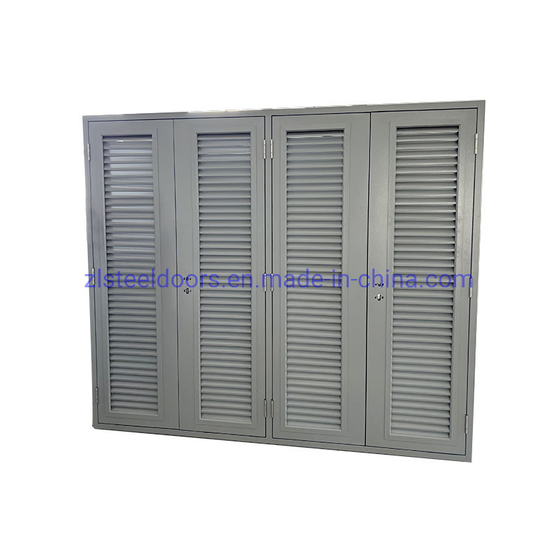 Steel Stainless Standard Custom Aluminum Single Hinged Swing Exterior Aluminium Louver Doors