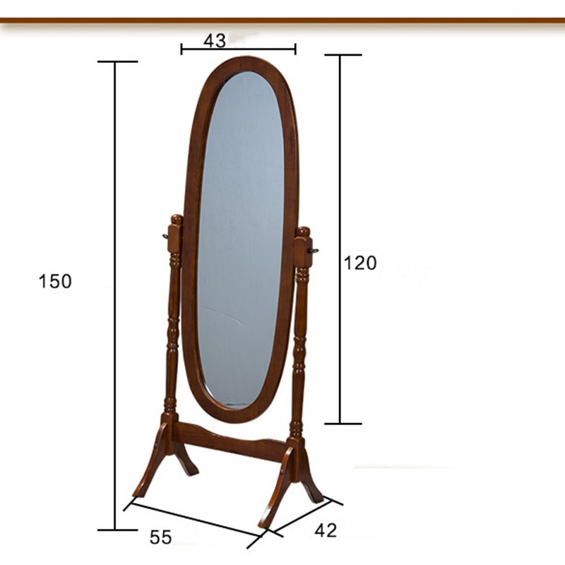 High-End Retro Mirror Floor Full-Length Mirror