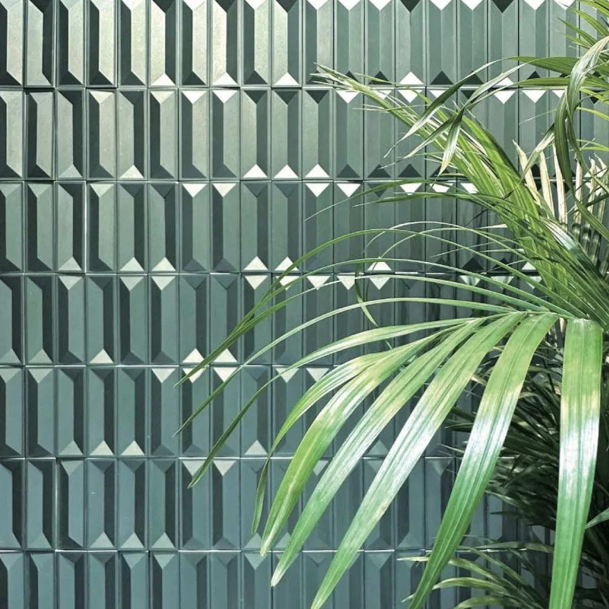 3D Strong Concrete Brick Tile for Restaurant Shop Mall Indoor Outdoor Wall Decor Durable Eco-Friendly Dove 70*220*8mm