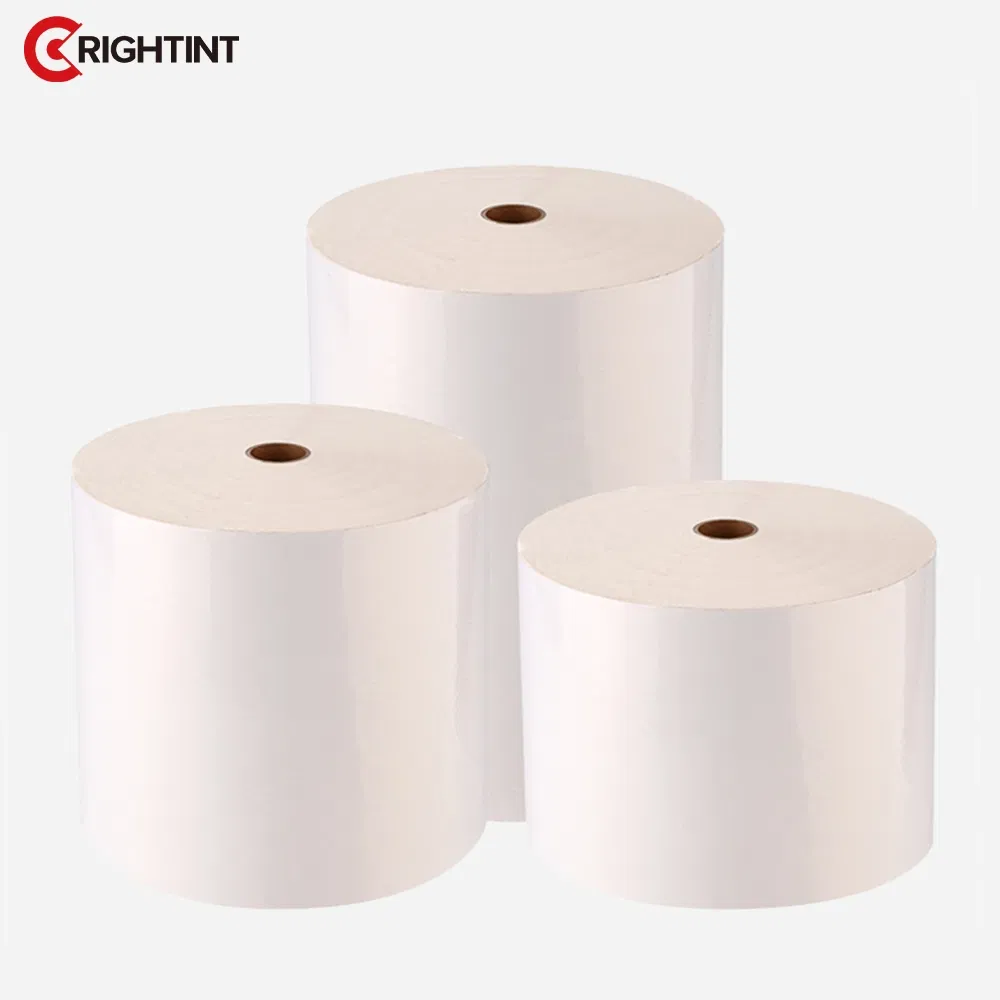 Factory wholesale flexographic jumbo roll label material for Europe self adhesive paper