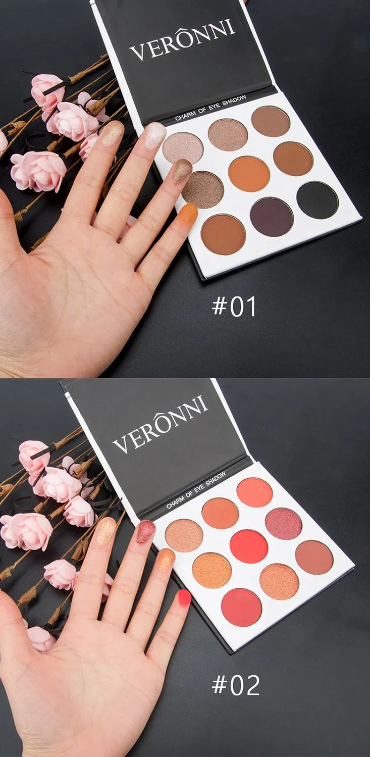 Wnm217 Hot Sale Eyeshadow Palette 9 Color Eyeshadow 9 Color Eyeshadow Palette Retro Makeup Cheap Eyeshadow Palette Wholesale