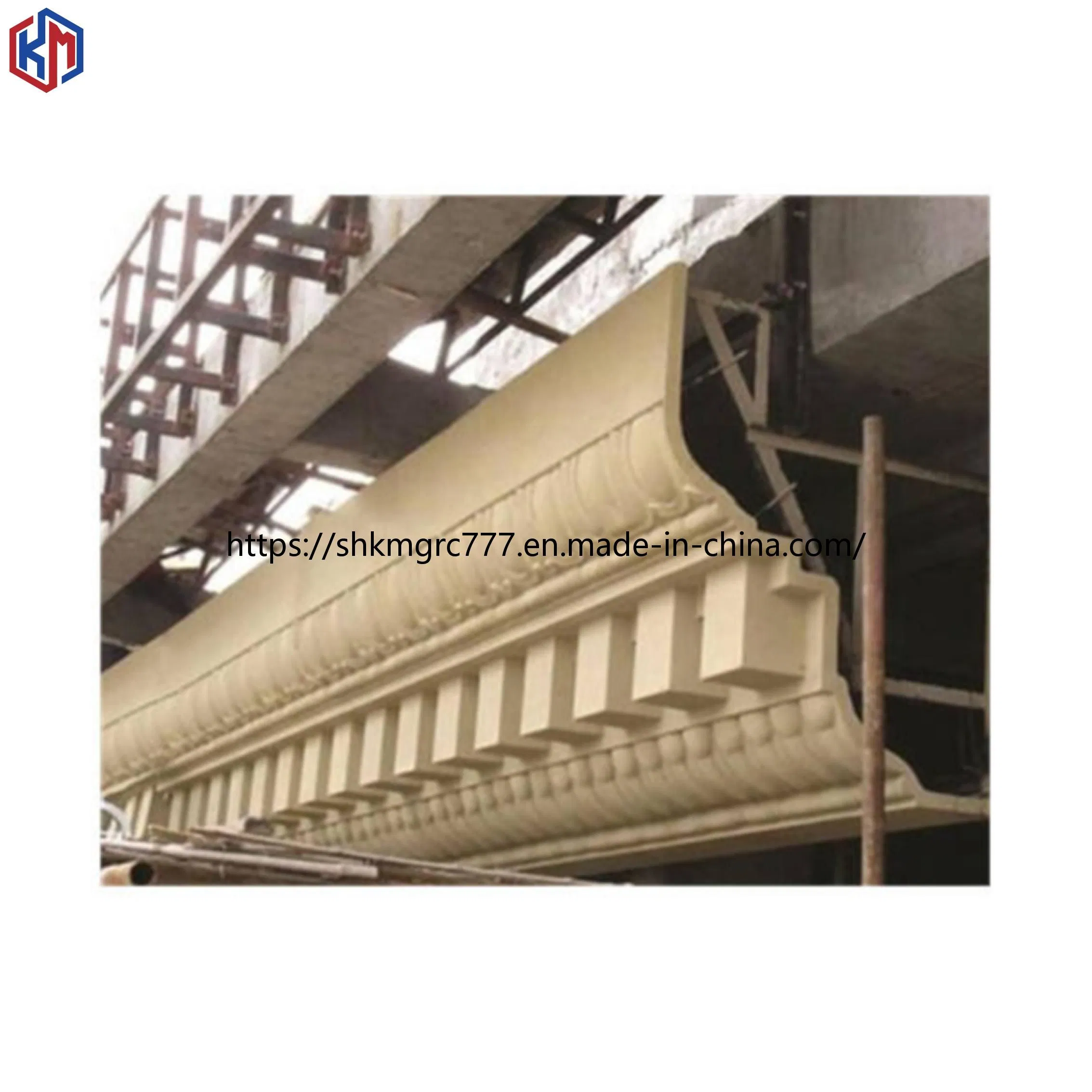 Durable Gfrc Glassfiber Reinforced Concrete Cement Eave Cornice Mouldings for Villa