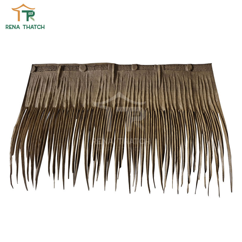 Plastic Fireproof Artificial HDPE Synthetic Palm Panel Palapa Viva Palm Artificial