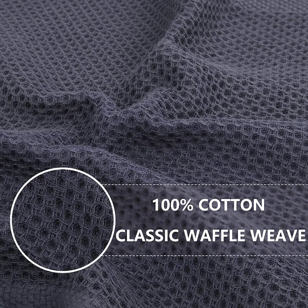 100% Cotton Weave Kitchen Dish Cloths, Ultra Soft Absorbent Quick Drying