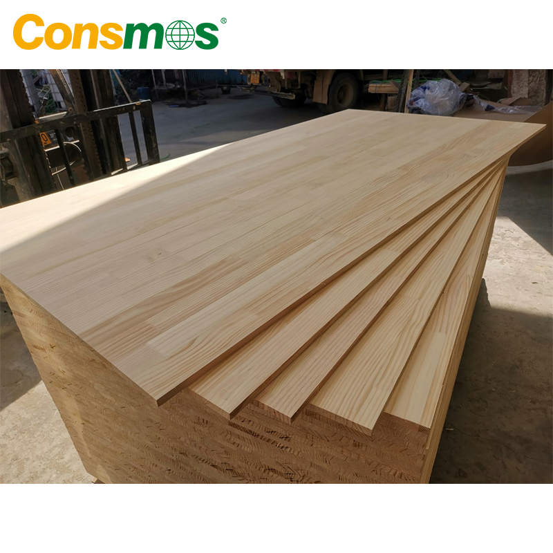 Consmos Solid Wood Panel Finger Jointed Boards Pine Edge Glued Lumber Sheet