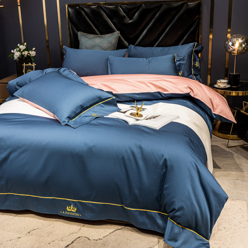 Satin Pillow Case OEM Bed Sheets Cotton Bedding Set