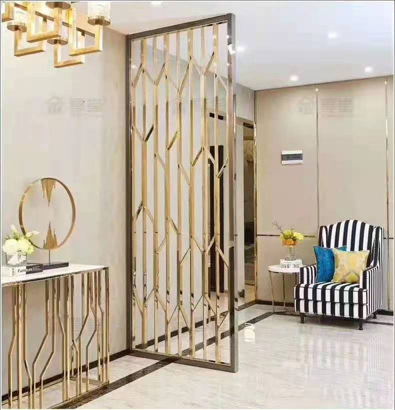 Modern Stainless Steel Laser Cut Room Divider Screen Panels