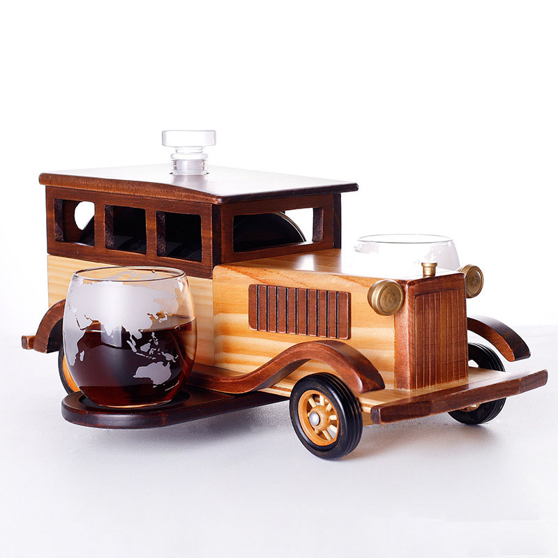 Handmade Borosilicate Glass Car Shape Creative Wine Decanter