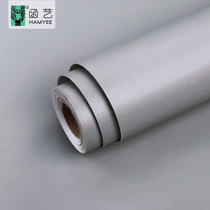 Home Decoration Sticker Kids Wall Paper Solid Color PVC Room 3D Self Adhesive Wallpaper Decor