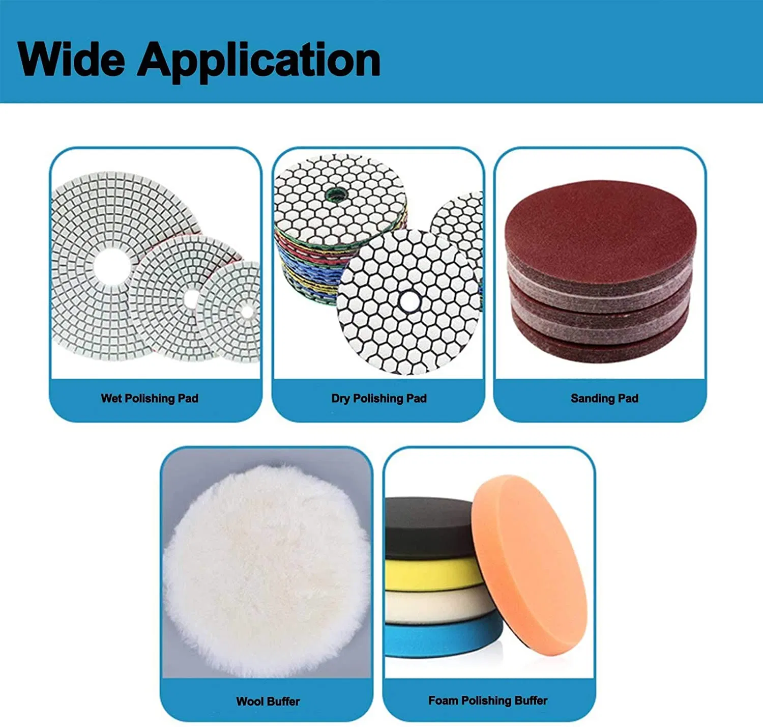 Backing Heavy Duty Aluminium Backer for Diamond Polishing Pad