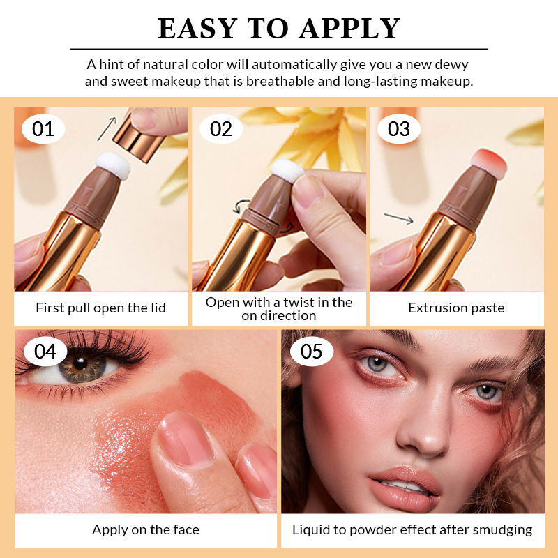 Seline Girl Matte Beauty Stick Naturally Enhances Cushion Liquid Blush