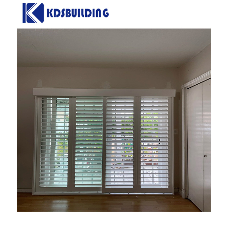 Kdsbuilding Safety Hurricane Italian Custom Interior PVC Shutter Window for Window