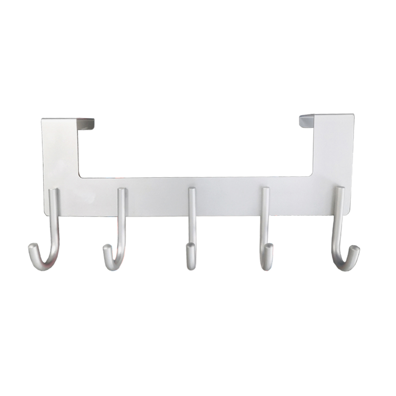 Online Hot Selling Aluminum Door Hook Clothes Hanger Towel Hangers 5 Hook Racks