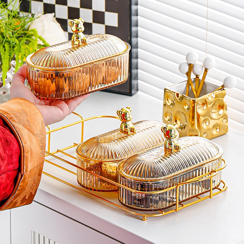 Bamboo Lid Glass Canister for Preserving Freshness in Hotel Catering