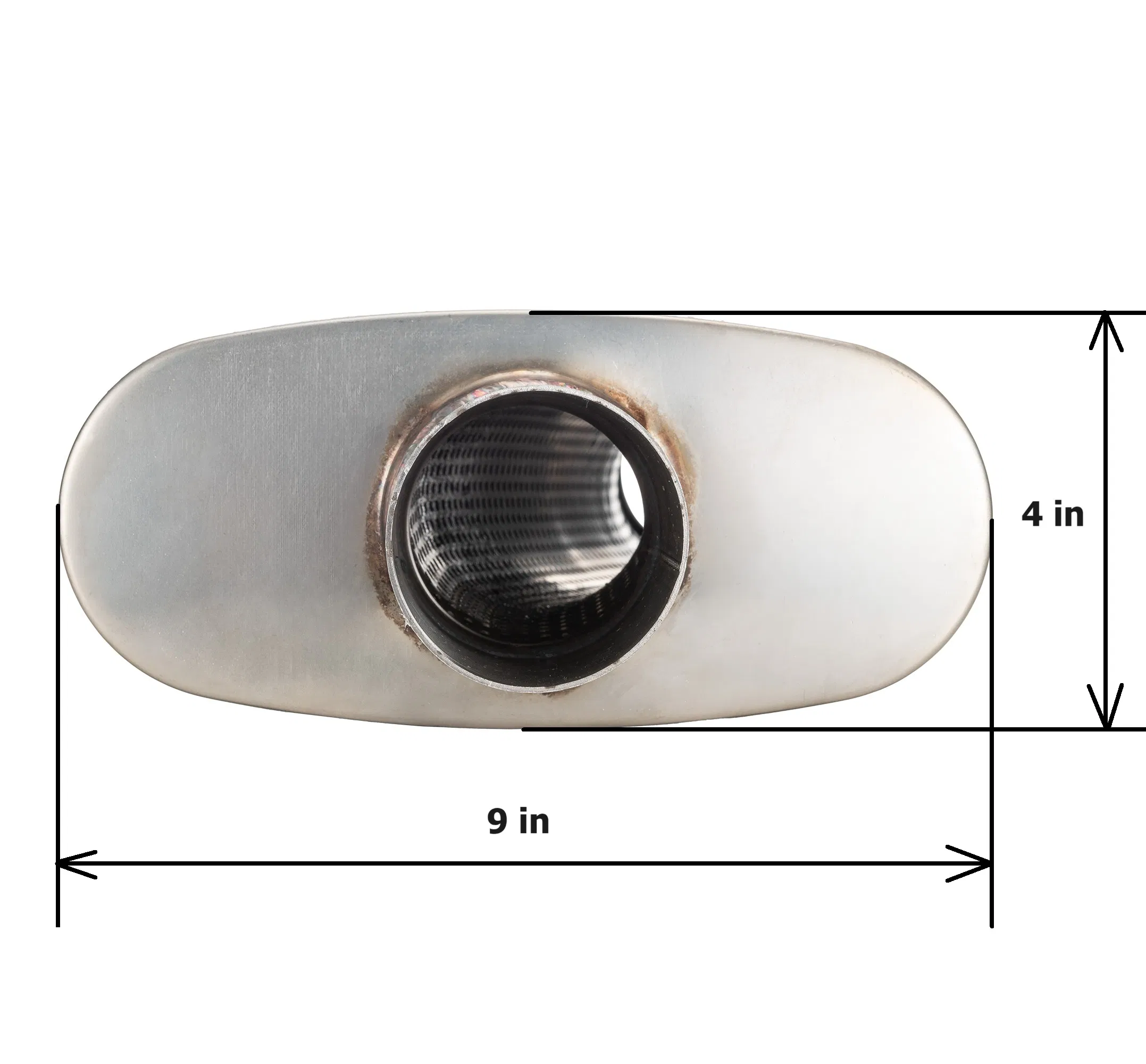 Глушитель стальной 2.5 дюйма MAX-569599 с офсетным входом