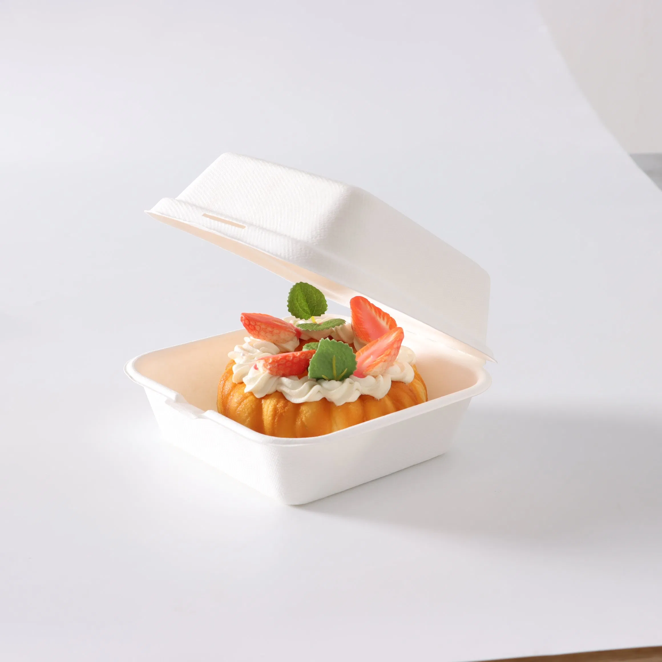 Wholesale Take-out Microwave Take-out Hamburger Boxes Paper Cutlery Food Containers