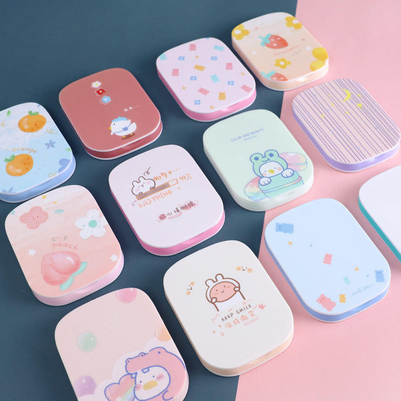 Wholesale Creative Cartoon Cute Super Cute Mirror Comb All-in-One Mini Portable Airbag Comb Hand Mirror
