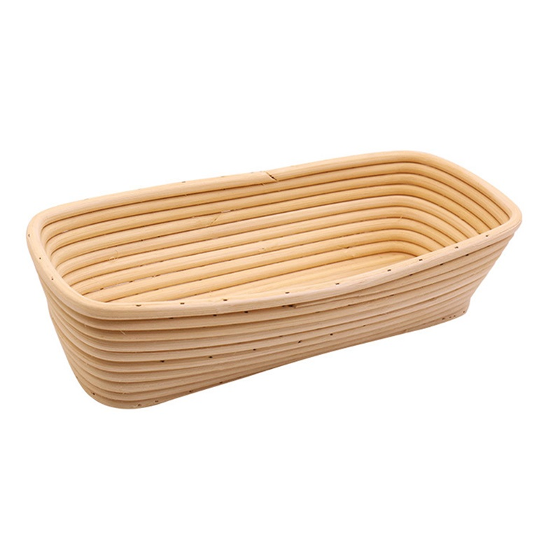 Kitchen Restaurant Rectangular Woven Fruit Baskets Vegetable Rattan