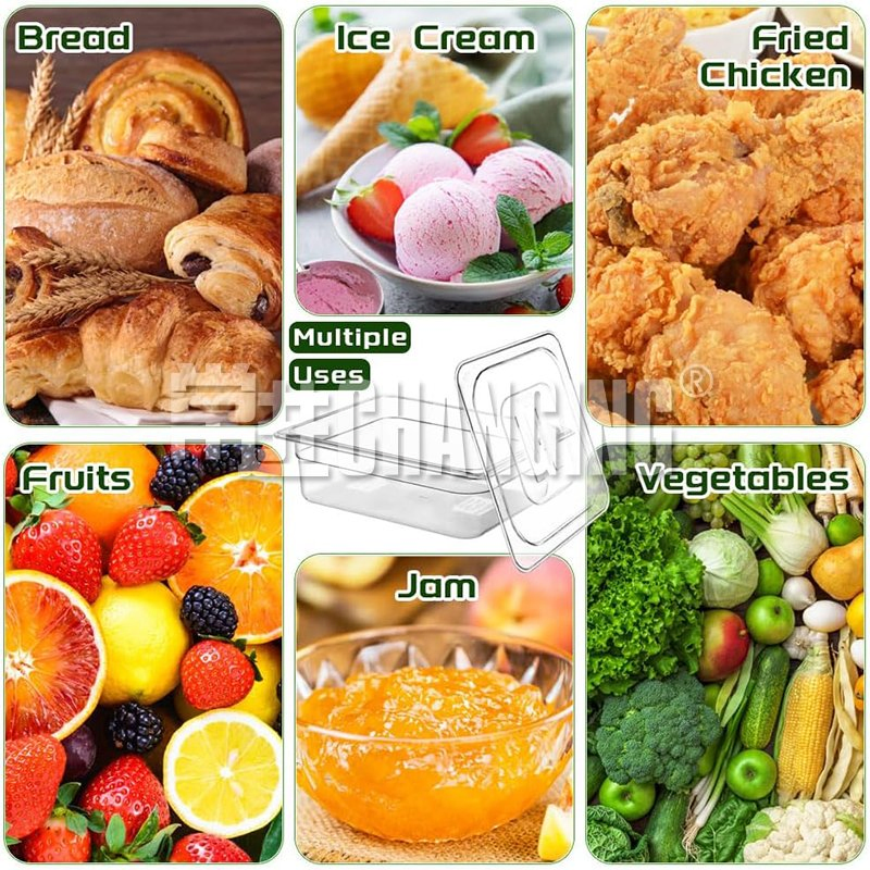 Changing Wholesale 1/1 PC Gn Pan Clear Commercial Kitchen Food Tray