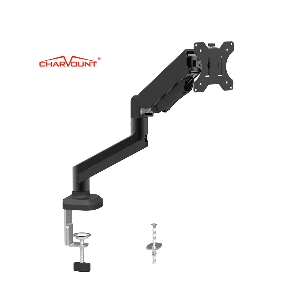 Manufacture Wholesale Desktop Monitor Mount Gas spring Single Monitor Arm