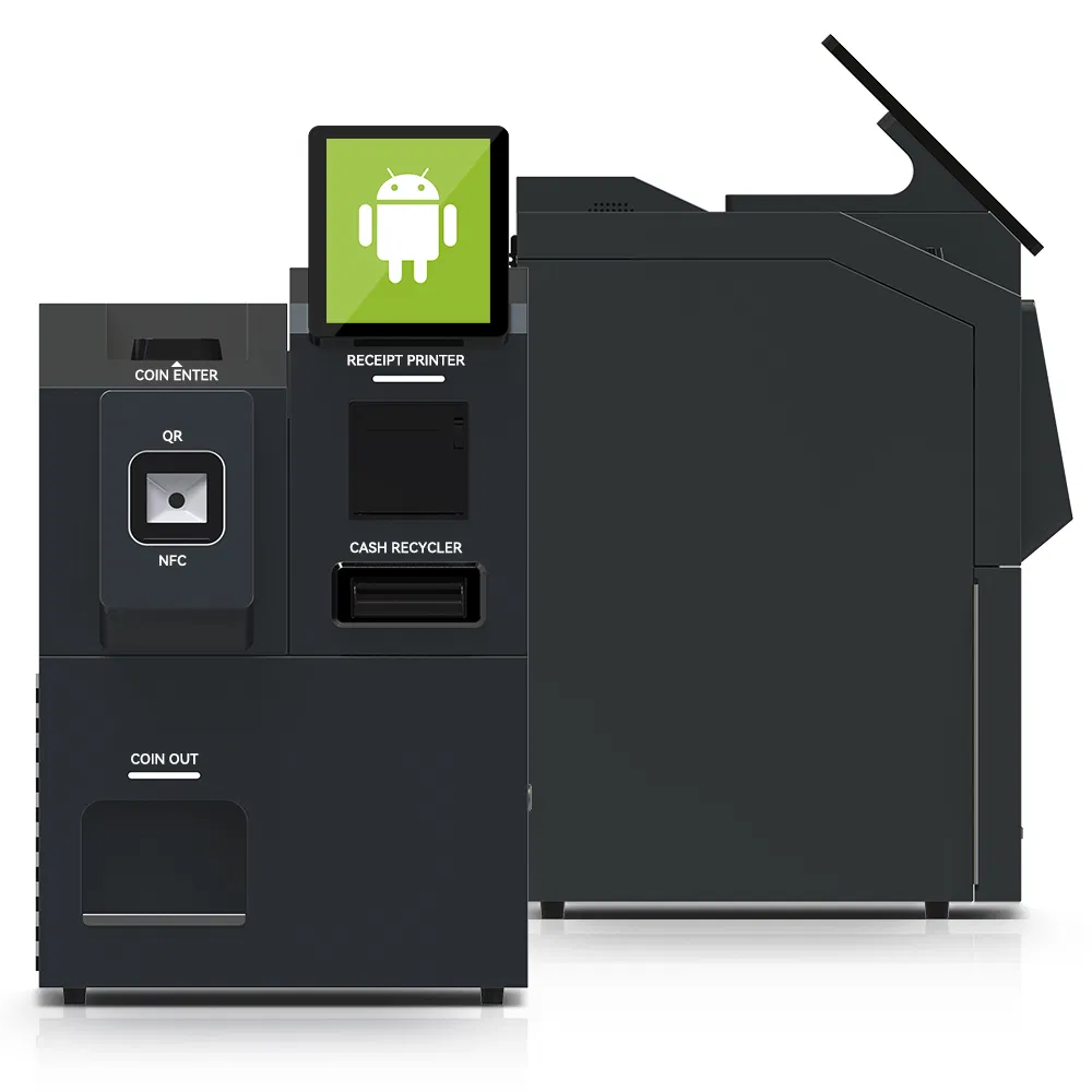 Supermarket Terminal Touch Screen Digital Self-Service Interactive Kiosk 10.1" Currency Machine