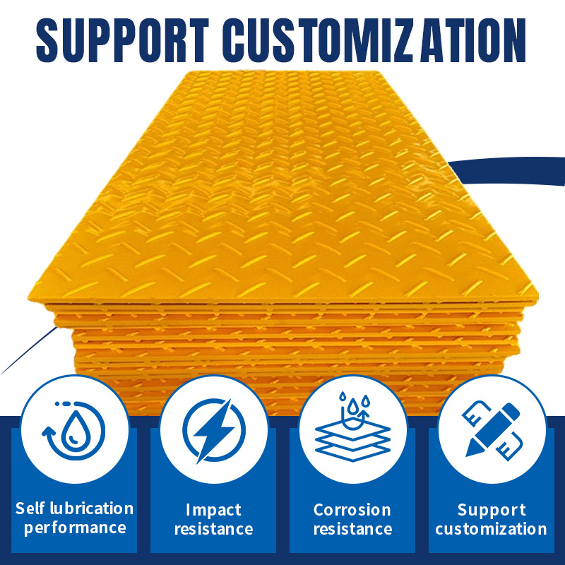 Customized 4X8 HDPE Construction Road Mat Temporary Road Mat for Heavy Loads