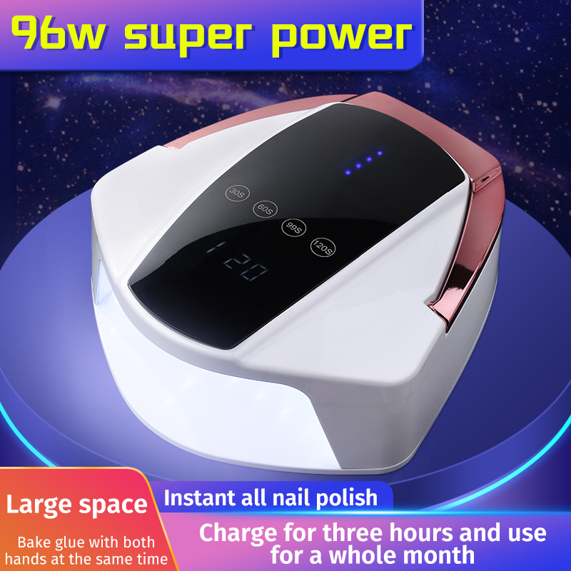 Rechageable 96W Electric UV LED Nail Art Dryer Light Lamp