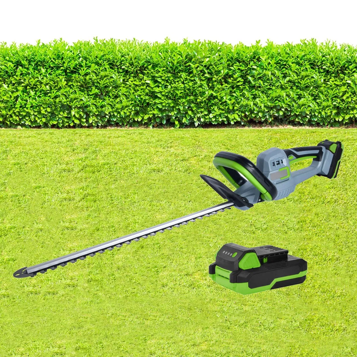 Lightweight Cordless Hedge Trimmer with Adjustable Cutting Length