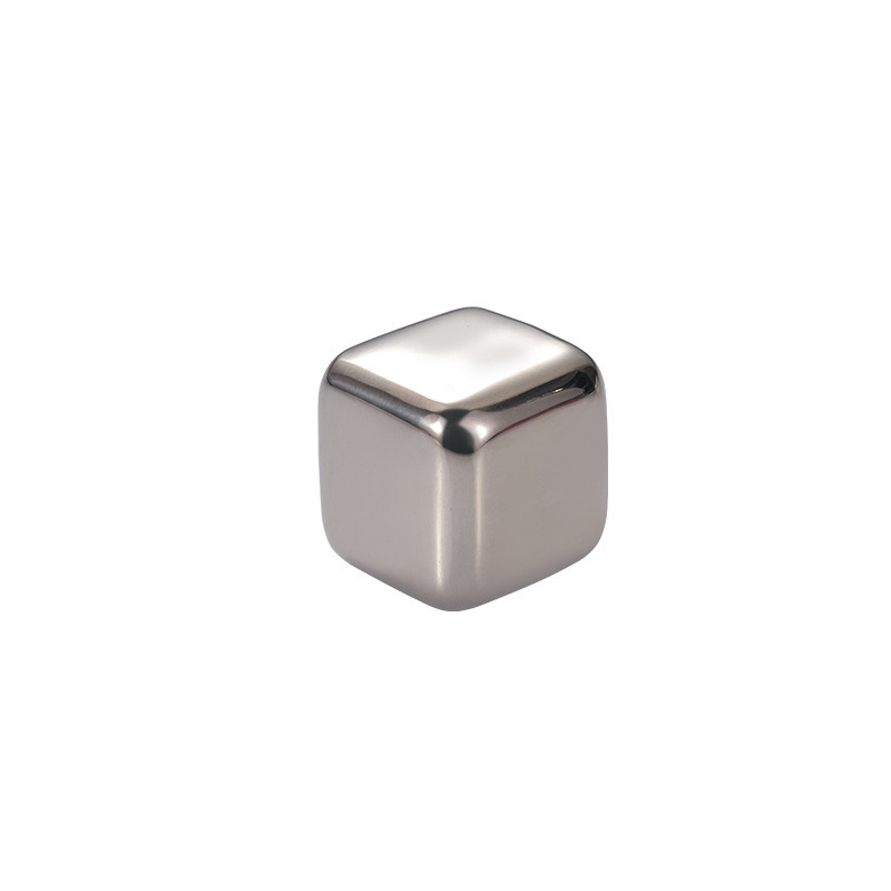 Metal Cubes Drinks Wine Whiskey Cooling Stone Whisky Cubes Food Grade Reusable 304 Stainless Steel Ice Cube