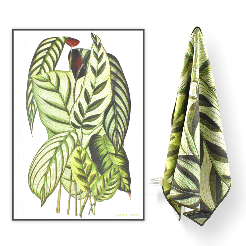 New Arrival 50*70cm Three Designs Kitchen Towel 100% Cotton Tea Towel Custom Digital Printing 250GSM Kitchen Tea Towel