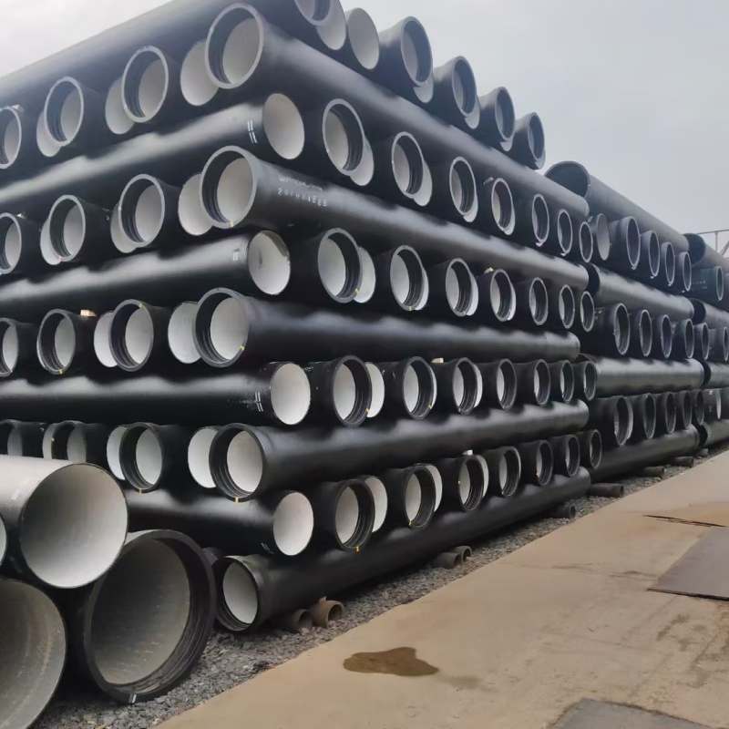 C40 Ductile Iron Pipe: Red-Coated Sewage Transport Pipeline for Municipal Projects