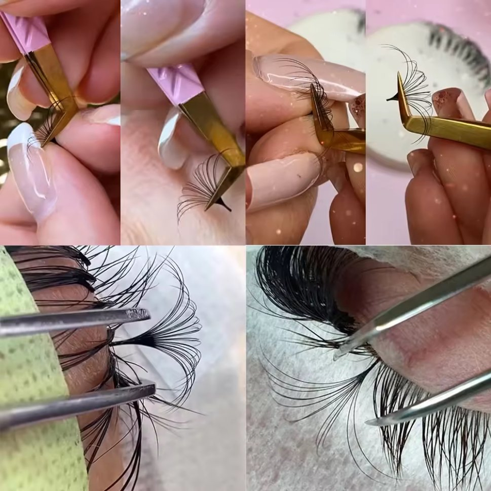 Wholesale Private Label Volume Soft Jet Black Matte Classic Eyelash Extension 0.3 Dark and Fluffy Trays