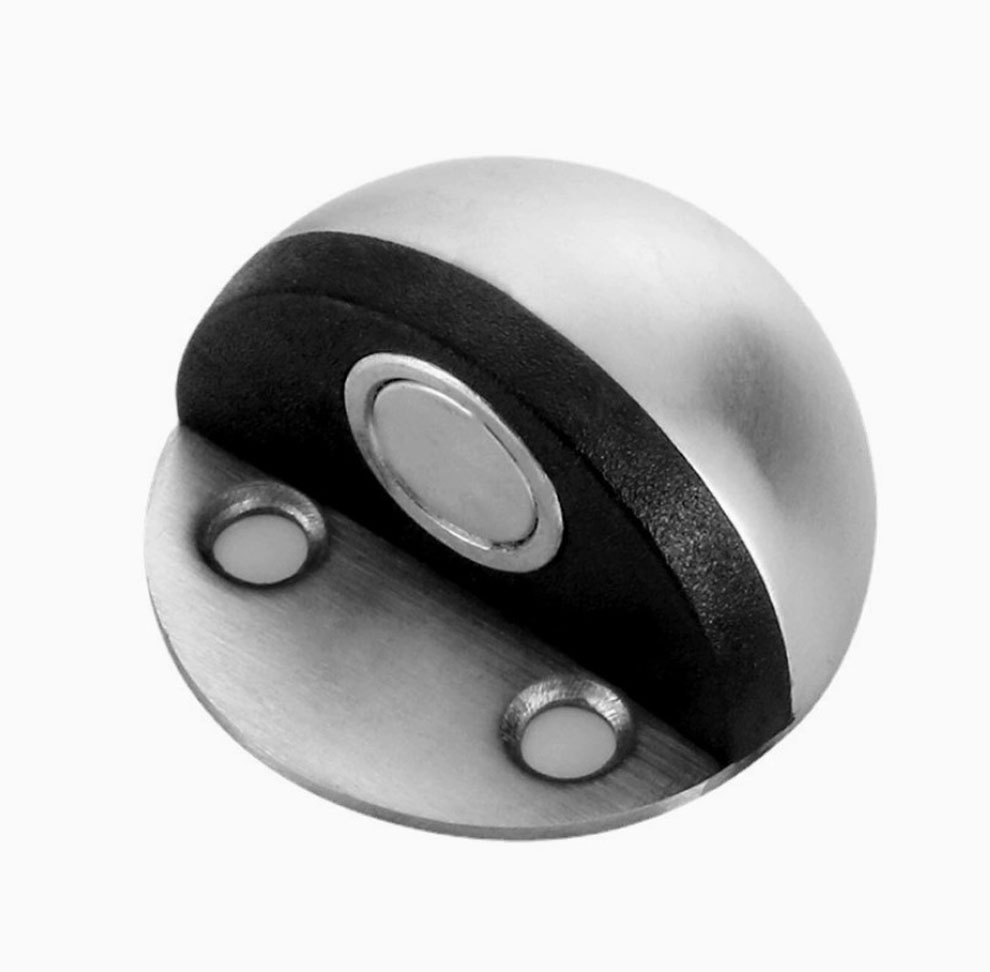 Stainless Steel Magnetic Door Stopper Hidden Toilet Glass Door Stop Holder Furniture Hardware