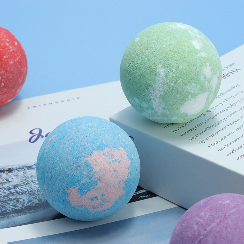 Hot Selling Vegan Natural Lavender Flower Bubble Fizzy Organic Bath Bombs Gift Set Wholesale Bath Fizziers