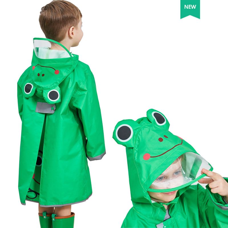Fashion Best Raincoat Waterproof Rain Poncho Price Rain Coat for Kid with Hat