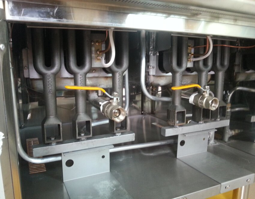 Commercial High Quality Gas Fryer (2 Tank & 2- Basket) with Cabinet for Restaurant