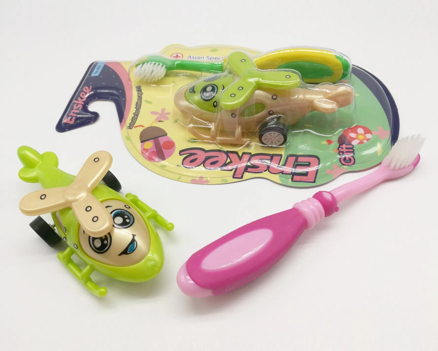 Cute Design Handle 0.1275mm Bristles Kid/Child/Children Toothbrush with Slender & Soft Bristles