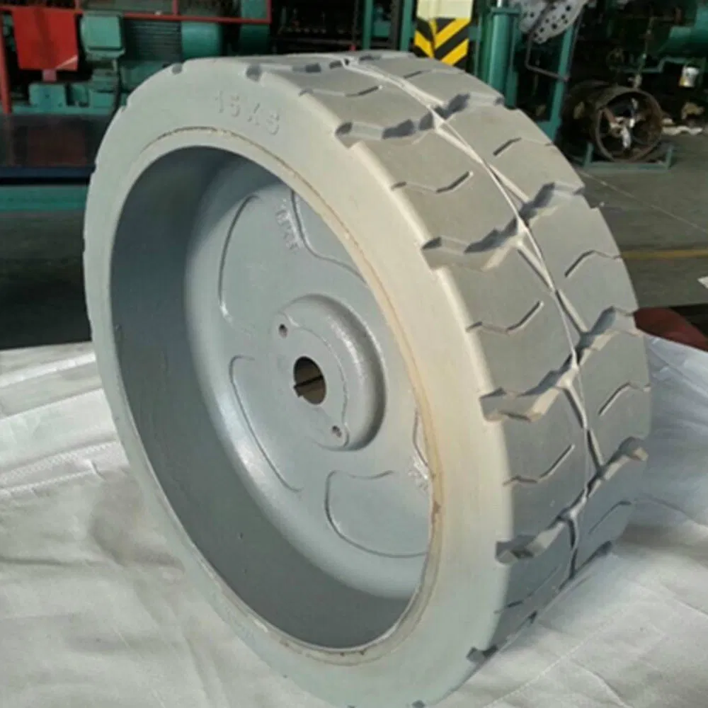 Dark Pattern and Light Pattern FB15X5 Solid Tires for Lifting Platforms