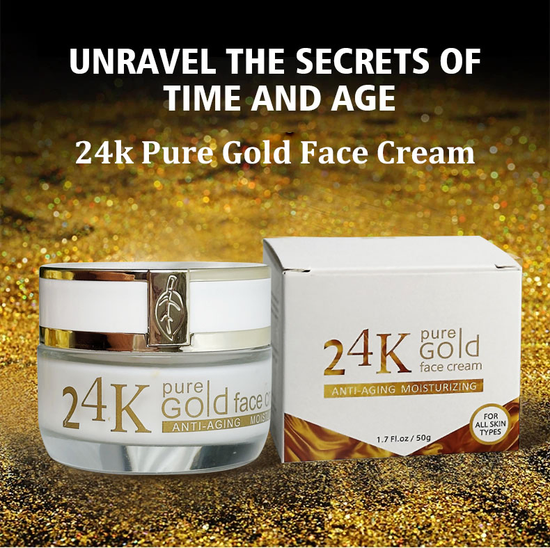 Best Selling Products ODM 24K Serum Whitening Cream Skin Care Set Anti Aging Face 24K Gold Serum Moisturizer Set