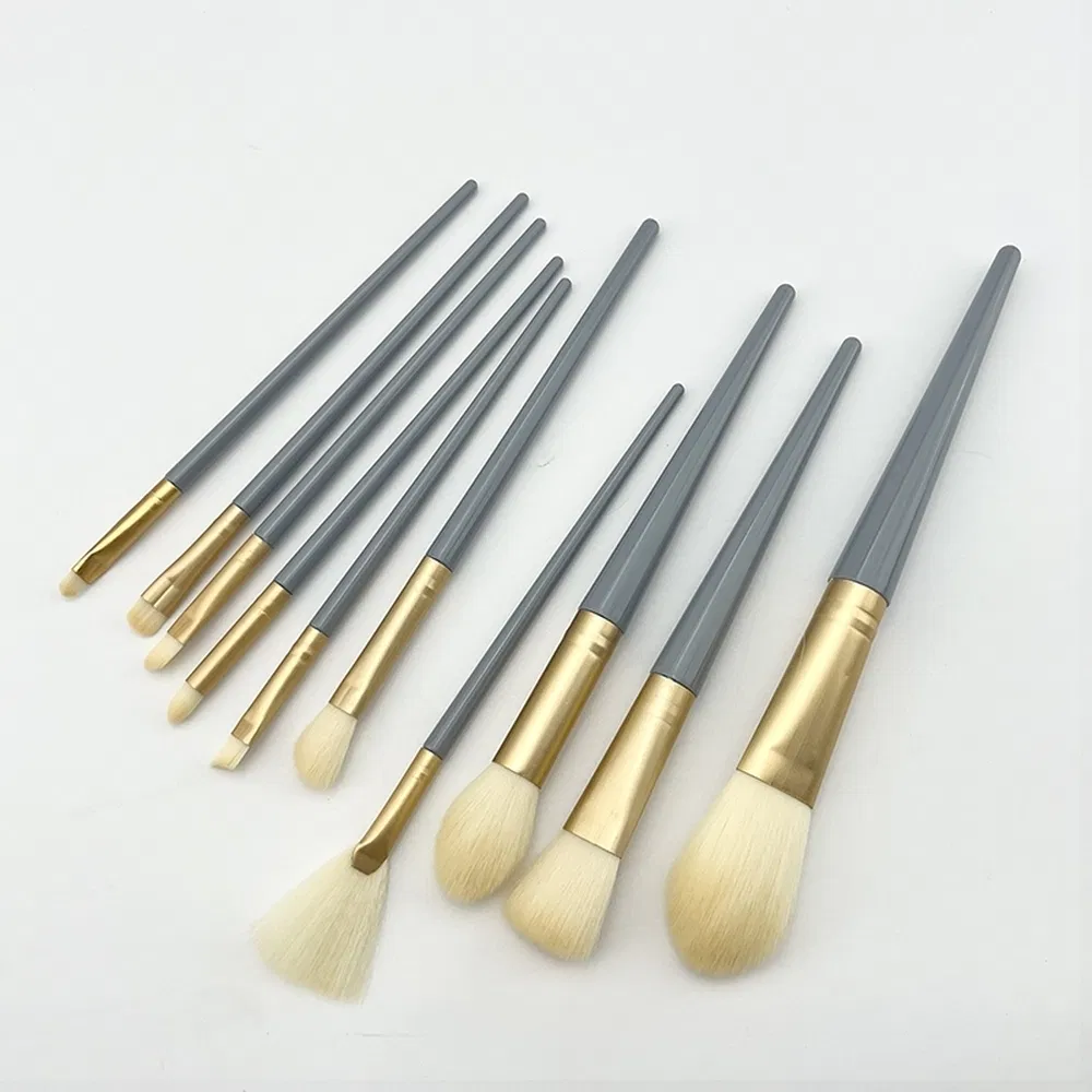 Pink Cosmetic Brush Set Suppliers Ergonomic Handle Seamless Makeup Brushes