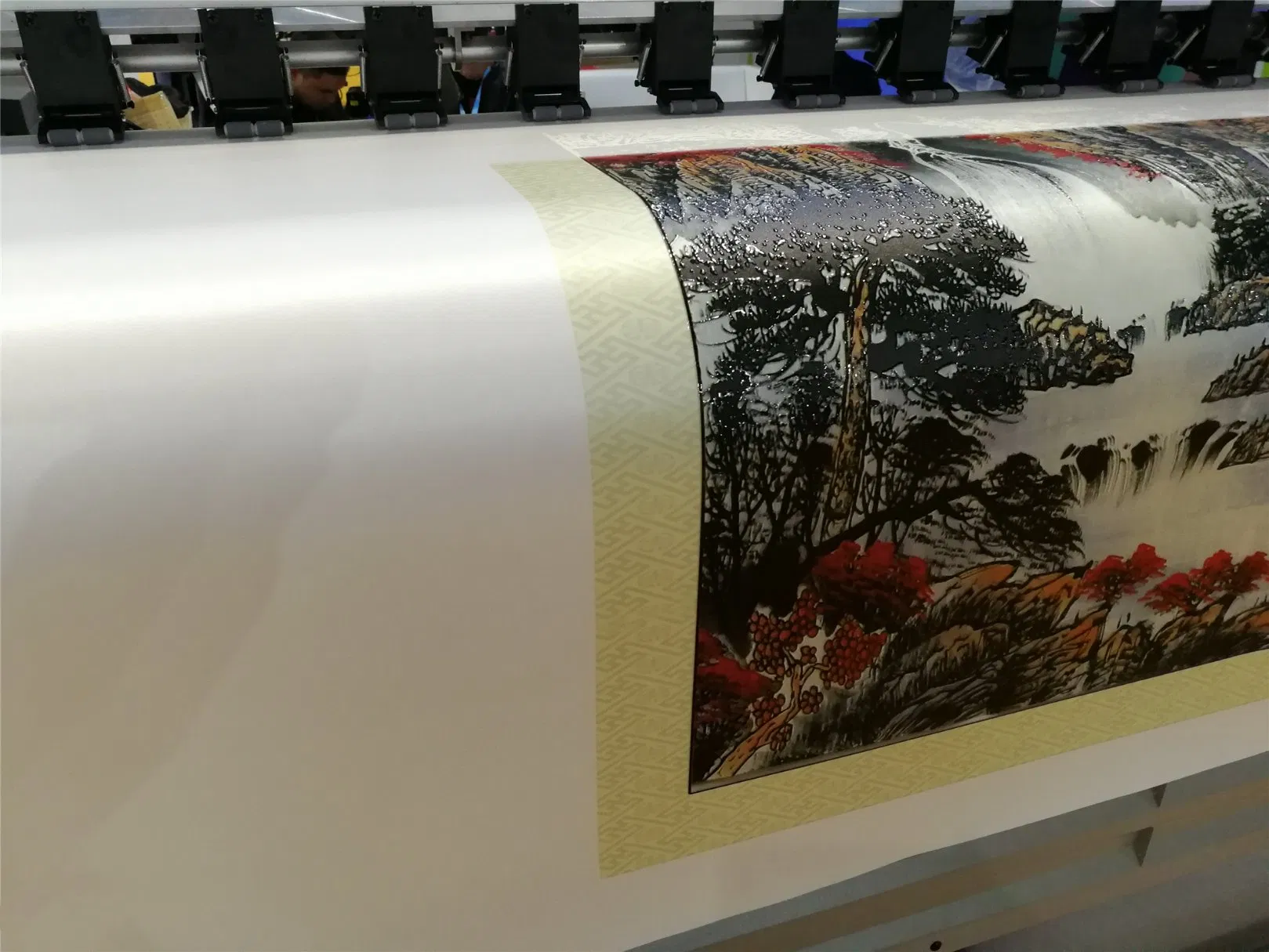 Silk Surface Wall Cloth White Blank Material for Printing Wall Cloth Decoration