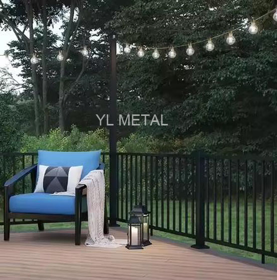 Y L Modern Style Terrace Fence House Deck Aluminum Staircase Balustrades Stair Balcony Railing