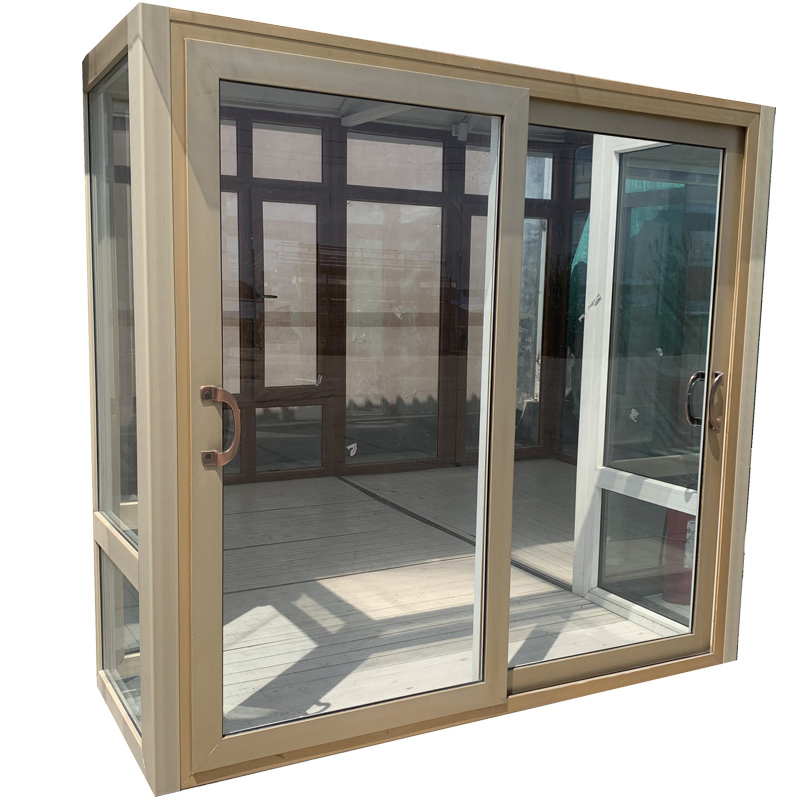 Double Glazed Glass Sliding Screen Door UPVC Patio Door