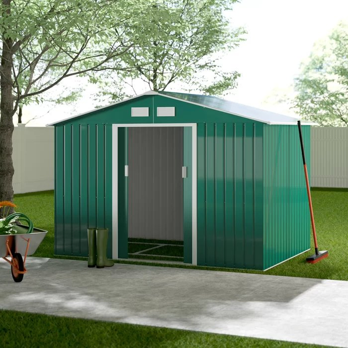 6 FT. W X 4 FT. D Yardmaster Outside Metal Garden Tool Shed