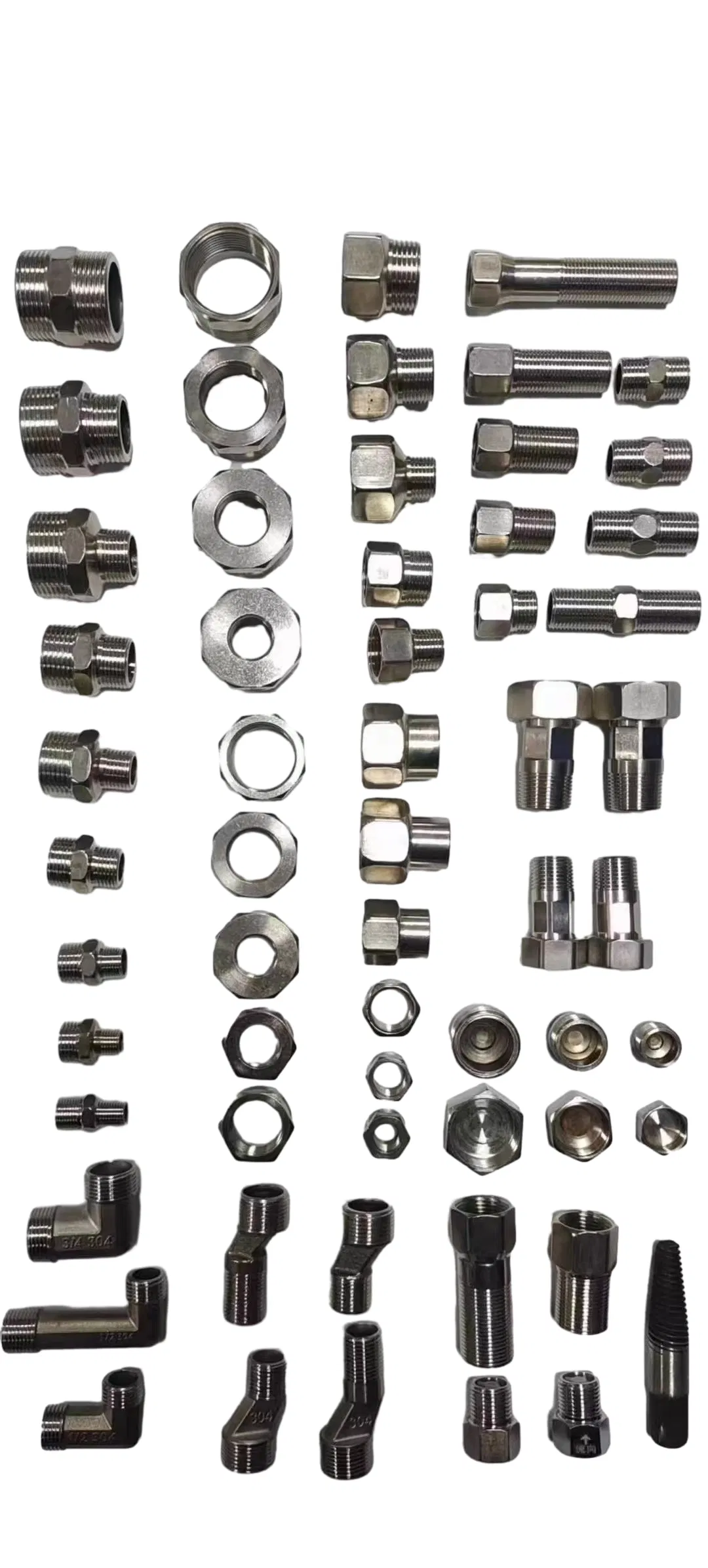 Threaded Brass Nipple Connectors for Water Pipes