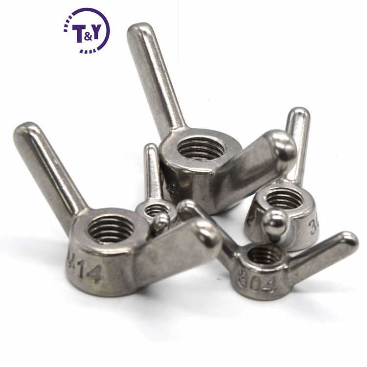 DIN 315 High Quality Carbon Steel Zinc Plated Hand Nut Butterfly Wing Nut