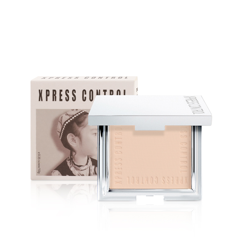 Facial Makeup Waterproof Concealer Oil-Control Fog Matte Setting Pressed Powder with Mirror