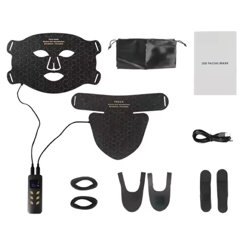 Skin Beauty Facial Mask LED Red Light Therapy for Face and Neck Lighten